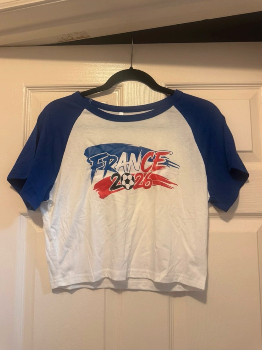 SHEIN Team France '26 World Cup Graphic Crop Tee